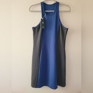 Halara Blue Athleisure Sleeveless Racerback Workout Tennis Mini Dress Large NWT